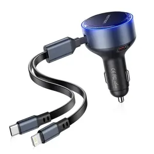 MOBILE CHARGER CAR USB/3P BLACK FFOB0 VENTION