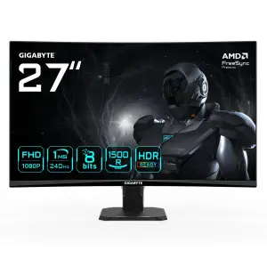 LCD Monitor|GIGABYTE|27 "|1920 x 1080 pixels|Full HD|Native aspect ratio 16:10|LED|Curved|GS27FC2EK