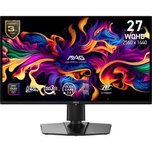 Monitor|MSI|26.5 "|2560 x 1440 pixels|Wide Quad HD|Native aspect ratio 16:9|QD-OLED|Flat|MAG274QPQD-OLEDX24