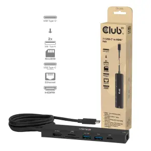 I/O HUB 7IN1 USB-C HDMI/140W CSV-2555 CLUB3D