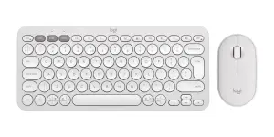 KEYBOARD +MOUSE COMBO PEBBLE 2/WHITE 920-012240 LOGITECH