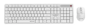 KEYBOARD +MOUSE WRL ENG/WHITE KBS-WMS-01-W GEMBIRD