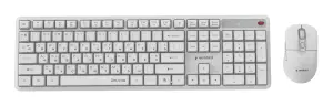 KEYBOARD +MOUSE WRL CYRILLIC/WHT KBS-WMS-01-W-CYRL GEMBIRD