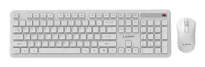 KEYBOARD +MOUSE WRL ENG/WH KBS-WPS-01-W GEMBIRD
