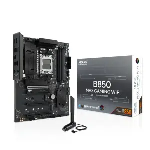 Mainboard|ASUS|AMD B850|Socket AM5|ATX|RAM DDR5-SDRAM|4xSlots|Wi-Fi Yes|Bluetooth Yes|3xNumber of M.2 (M) slots|B850MAXGAMINGWIFI