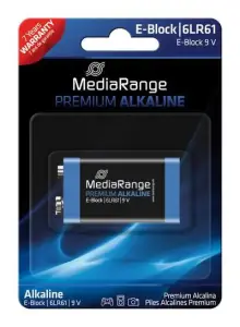 BATTERY ALKALINE E-BLOCK 9V/MRBAT107 MEDIARANGE