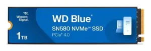 SSD|WESTERN DIGITAL|Blue SN580| 1 TB|M.2|PCI Express 4.0|NVMe Yes|Write speed 4150 MB/s|Read speed 4150 MB/s|600xTBW rating|Bulk|WDS100T3B1E-00CHF0