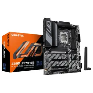 Mainboard|GIGABYTE|Intel Z890|LGA 1851 (Socket V1)|ATX|RAM DDR5-SDRAM|4xSlots|Wi-Fi Yes|Bluetooth Yes|3xNumber of M.2 (M) slots|Z890UDWIFI6E1.2