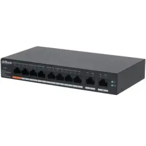 Switch|DAHUA|CS4010-8GT-60|Switch type Managed|Switch layer L2|Form factor Desktop/Wall-Mounting|10xRJ-45 ports|RJ-45 Ports Type Gigabit Ethernet (10/100/1000)|Power over Ethernet (PoE) Yes|8xPower over Ethernet (PoE) ports quantity|Total Power over Ether