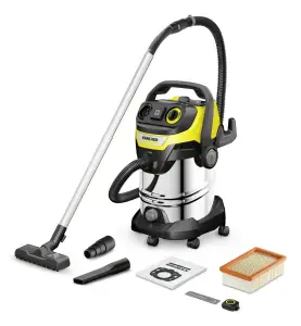 Vacuum Cleaner|KARCHER|Suction power 315 AW|Dust capacity 30 L|Drum vacuum|Cleaning type Dry&wet|Dust container Bagless|Colour Black/Yellow/Silver|1.628-385.0