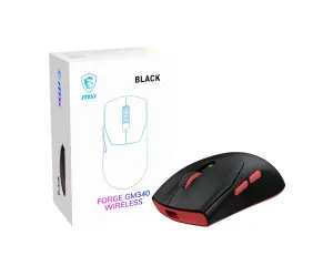MOUSE USB OPTICAL WRL GAMING/FORGE GM340 WIRELESS BLACK MSI