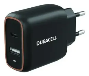 MOBILE CHARGER WALL 20W/BLACK DRACUSB19-EU DURACELL