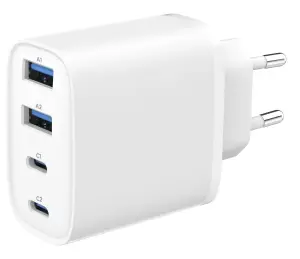 CHARGER USB UNIVERSAL 4P 40W/TA-UC-2A2C-PD40-01-W GEMBIRD