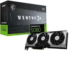 Graphics Card|MSI|NVIDIA|GeForce RTX 5080|16 GB|GDDR7|256 bit|PCI Express x16 5.0|Active|RTX508016GVEN3XOCBLK