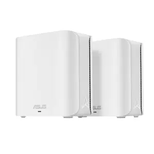 Wireless Router|ASUS|ZenWiFi BD4 (2-pack EU+UK)|Product type Mesh system|Qtty 2 pc(s)|Wi-Fi band Dual-band (2.4 GHz / 5 GHz)|Wi-Fi 7 (802.11be)|Ethernet WAN Yes|2xEthernet LAN (RJ-45) ports|WLAN speed 2882 Mbit/s|Internal memory 512 MB|Flash memory 128 MB