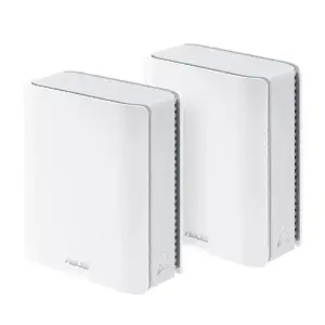 Wireless Router|ASUS|ZenWiFi BT10 (2pk)|Product type Mesh system|Qtty 2 pc(s)|Wi-Fi band Tri-band (2.4 GHz / 5 GHz / 6 GHz)|Wi-Fi 7 (802.11be)|Ethernet WAN Yes|3xEthernet LAN (RJ-45) ports|WLAN speed 11529 Mbit/s|Internal memory 2000 MB|Flash memory 256 M