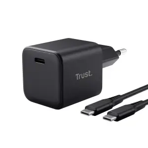 MOBILE CHARGER WALL MAXO 65W/USB-C BLACK 26046 TRUST