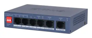 Switch|DAHUA|CS4006-4GT-36|Switch type Managed|Switch layer L2|Form factor Desktop/Wall-Mounting|4xRJ-45 ports|RJ-45 Ports Type Gigabit Ethernet (10/100/1000)|Power over Ethernet (PoE) Yes|4xPower over Ethernet (PoE) ports quantity|Total Power over Ethern