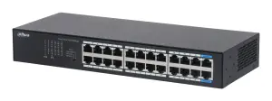 Switch|DAHUA|DH-S3024-24GT|Switch type Unmanaged|Switch layer L2|Rack mounting Yes|Stackable Yes|Form factor Desktop/Wall-Mounting|24xRJ-45 ports|RJ-45 Ports Type Gigabit Ethernet (10/100/1000)|24xGigabit Ethernet (copper) ports quantity|S3024-24GT