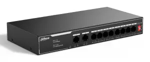 Switch|DAHUA|SF1010LP|Switch type Unmanaged|Switch layer L2|10xRJ-45 ports|RJ-45 Ports Type Fast Ethernet (10/100)|10xFast Ethernet (copper) ports quantity|Power over Ethernet (PoE) Yes|8xPower over Ethernet (PoE) ports quantity|Total Power over Ethernet 