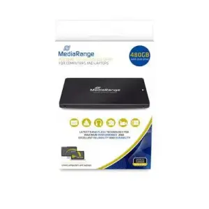 SSD|MEDIARANGE| 480 GB|Serial ATA III|NAND flash type TLC (Triple Level Cell)|Write speed 480 MB/s|Read speed 550 MB/s|2.5"|MR1003